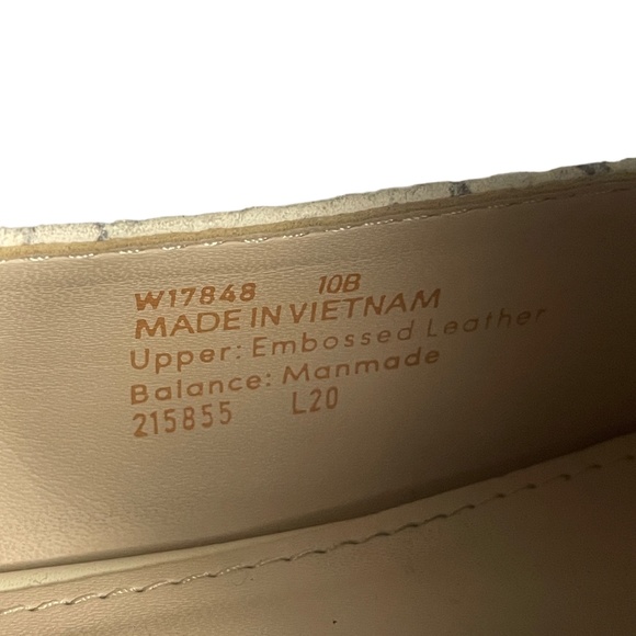 Cole Haan 10B Ladies Slip On Upper Embossed Leather Shoes - Picture 6 of 7
